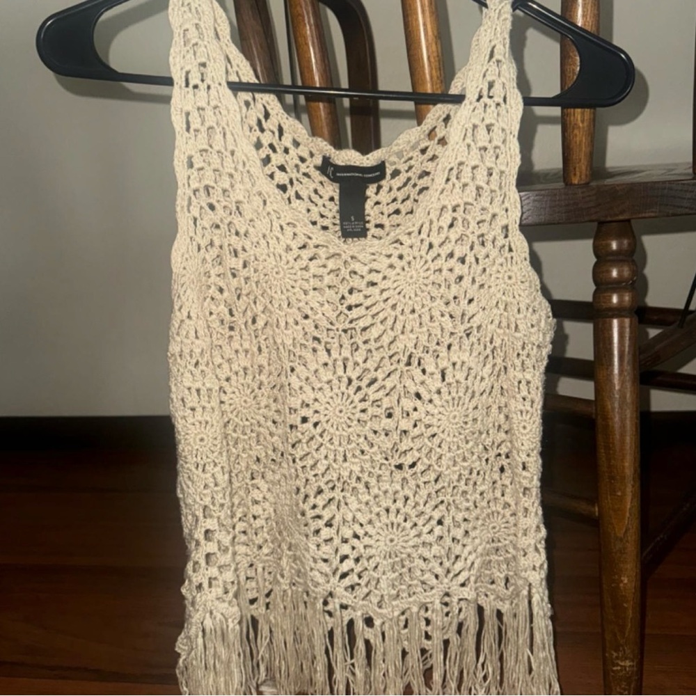 Crochet Fringe Tank Top